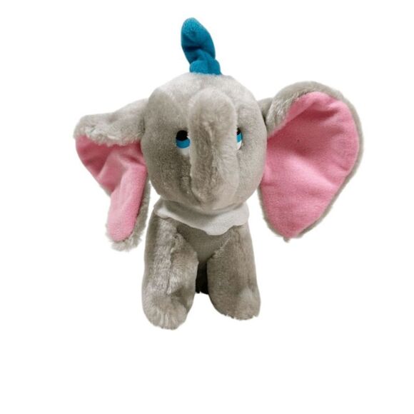 Vintage Dumbo Movie Plush Toy 8" Walt Disney Productions Elephant Stuffed Animal - Picture 1 of 9